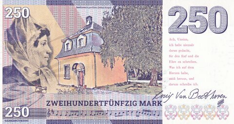 250 Mark Ludwig van Beethoven 2020 fialová